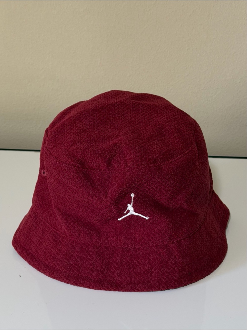 2005 20th Anniversary Jordan Burgundy and Gray Reversible Bucket Hat